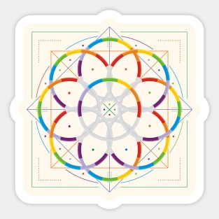 Kaleidoscope Rainbow Sticker